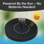 Fast Fountain by Pocket Hose - Solar-Powered - Instantly Adds a Water Feature Virtually Anywhere - 5 Spray Modes - No Installation or Batteries Required - Great for Bird Baths, Pools, Pond & More (1 Pc) - Image 6
