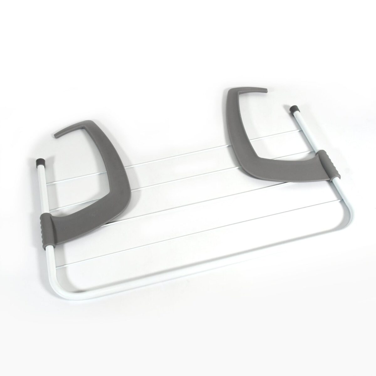Metal Steel Folding Drying Rack for Clothes Balcony Laundry Hanger for Small Clothes Drying Hanger Metal Clothes Drying Stand, Socks and Plant Storage Holder Outdoor / Indoor Clothes-Towel Drying Rack Hanging on The Door Bathroom - Image 4