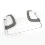 Metal Steel Folding Drying Rack for Clothes Balcony Laundry Hanger for Small Clothes Drying Hanger Metal Clothes Drying Stand, Socks and Plant Storage Holder Outdoor / Indoor Clothes-Towel Drying Rack Hanging on The Door Bathroom - Image 4