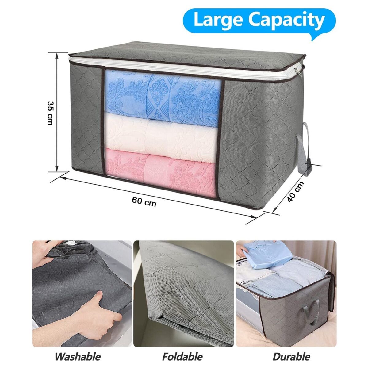 Travel Storage Bag Ã¢â‚¬â€œ Multipurpose Organizer for Clothes & Stuff (1 Pc) - Image 3