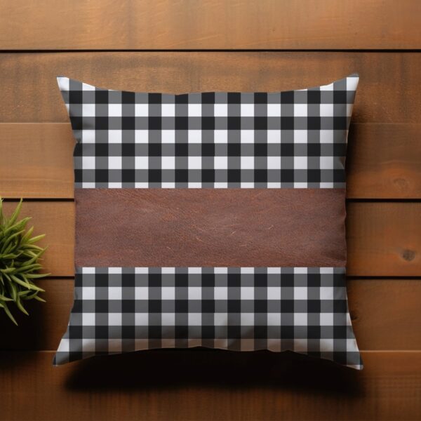 Pillow Covers, Leather & Cotton Cushion Covers (15 Ã— 15 Inch / 1 Pair / 2 Pc)