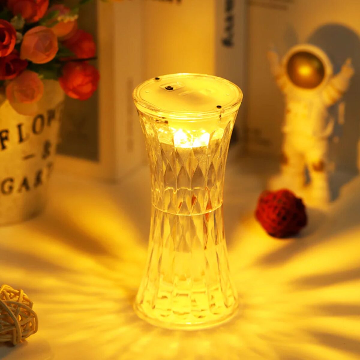 Crystal Table Lamp Ã¢â‚¬â€œ Universal Soft Night Light & Study, Bedroom, Office & Children's Room (12Pc MOQ) - Image 3