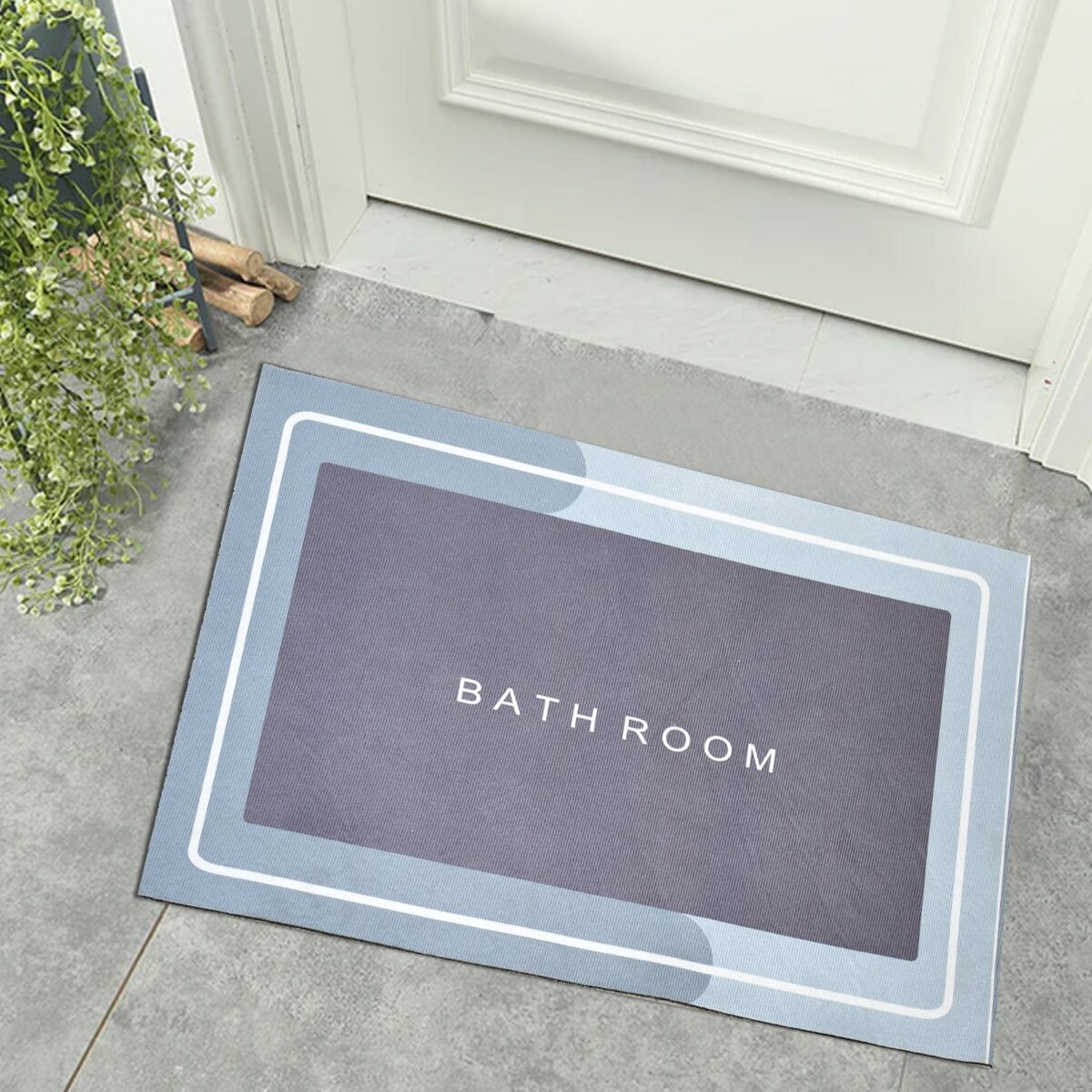 Square Bathroom mat Water Absorbent mats Diatomite Door Mat Anti-Slip Bath Mat Quick Drying Absorbent mat for Home, Kitchen (57x38cm) - Image 10