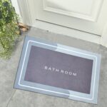 Square Bathroom mat Water Absorbent mats Diatomite Door Mat Anti-Slip Bath Mat Quick Drying Absorbent mat for Home, Kitchen (57x38cm) - Image 10