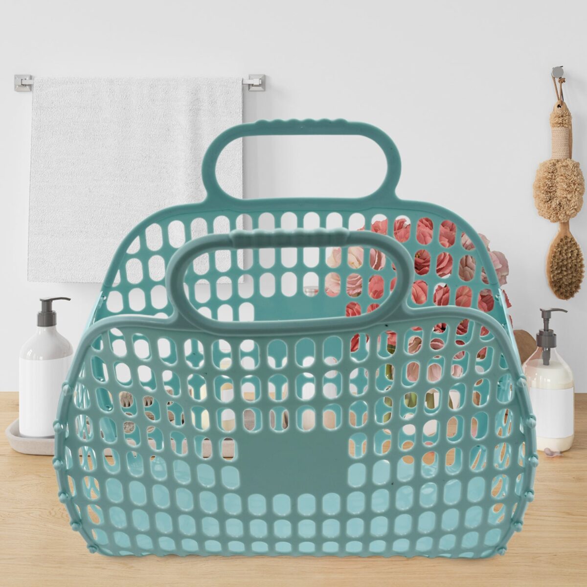 Grocery Vegetable Foldable Smiley Non-Woven Fabric Shopping Bag - Image 7