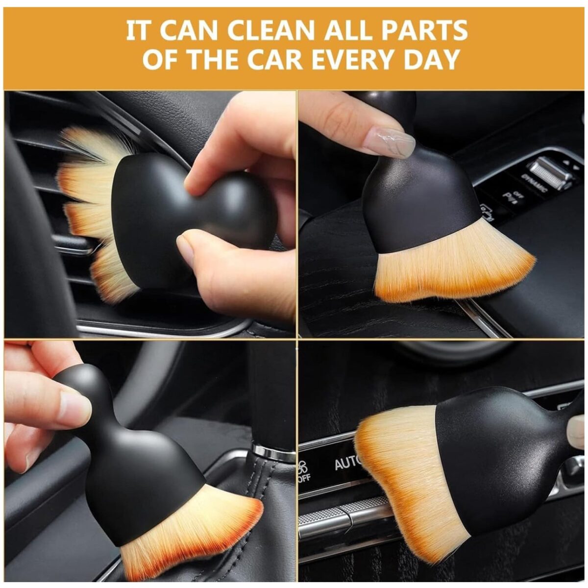 Mini Car Interior Cleaning Soft Brush -Car Cleaning Brushes Duster (1 Pc) - Image 6