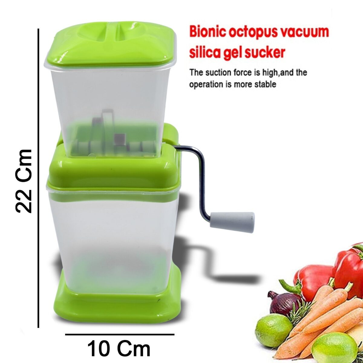 Small Onion Chopper & Vegetable Chopper Quick Cutter with Rotating Blade - Image 5
