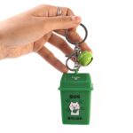 Trash Can Keychain Recycle Can Keyring Novelty Keychain Garbage Classification keyholder for and Adults - Image 4