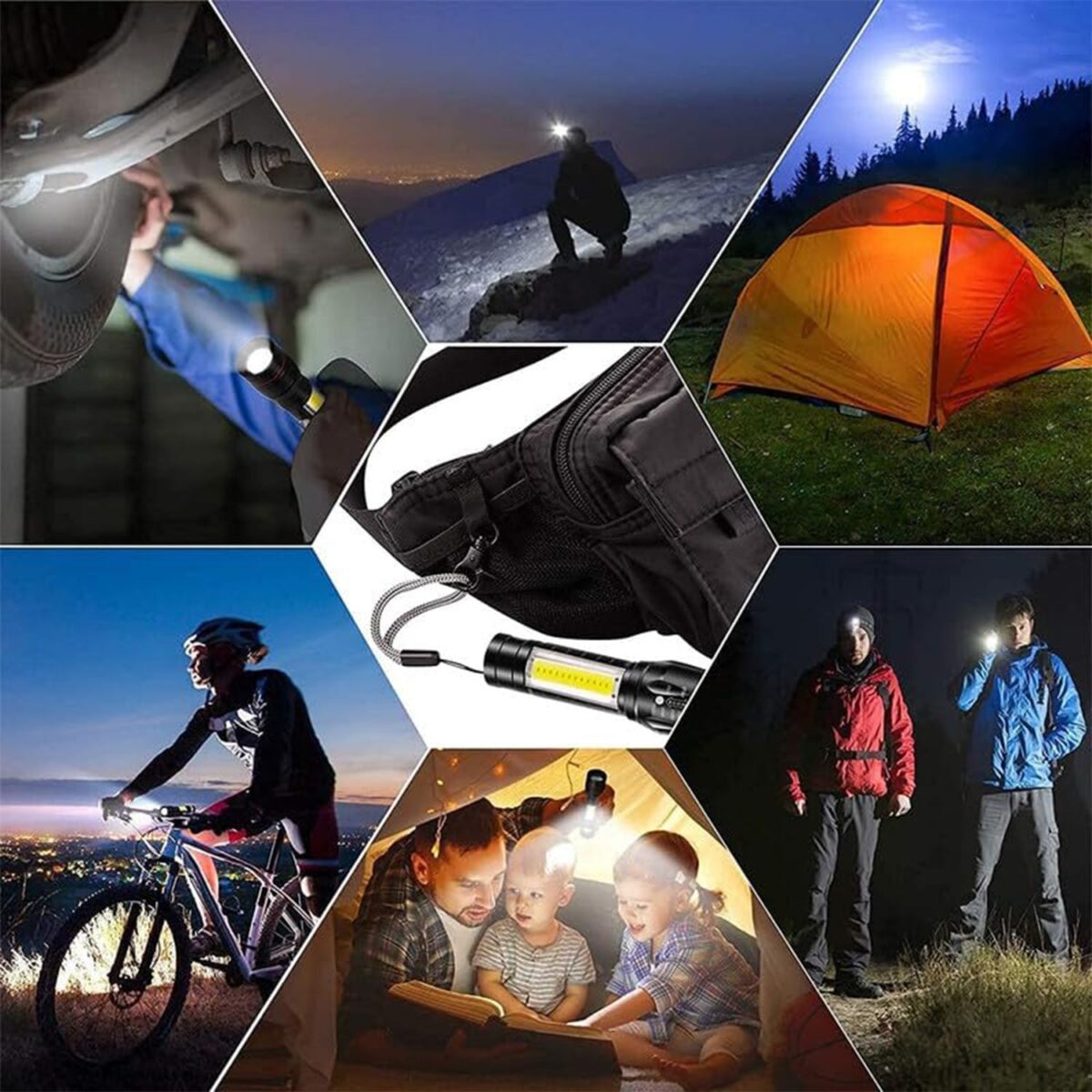 Mini 2 in 1 High Power Pocket Torch Light (1 Pc / Mix Design) - Image 4