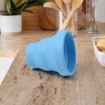Round Silicone Foldable Glass, Foldable Travel Mug Without Lid (1 Pc) - Image 4