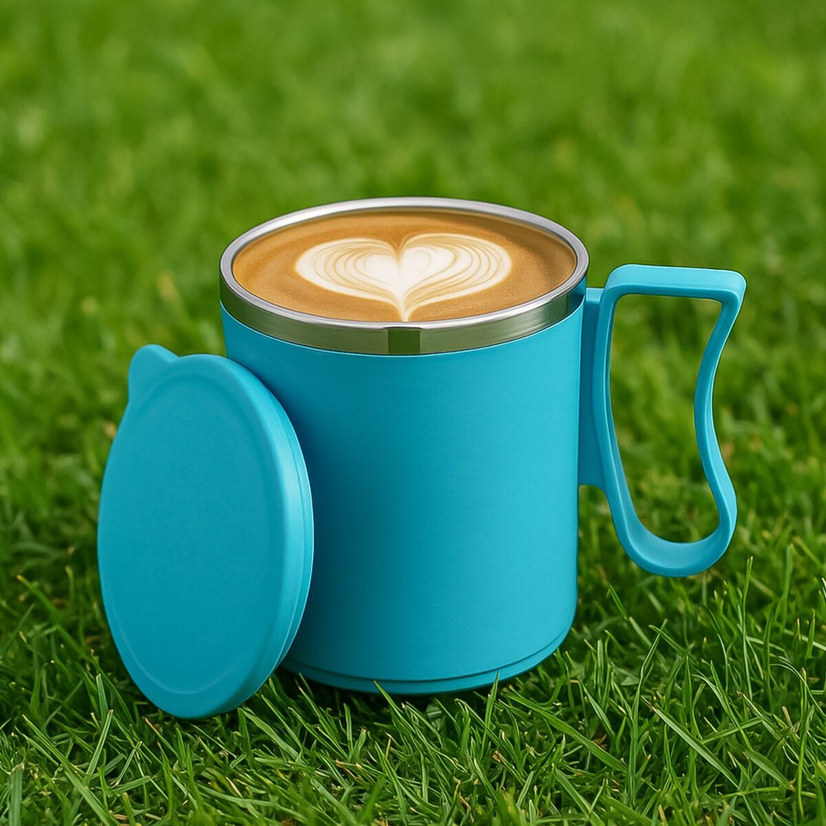 300ml Stainless Steel Mug: Insulated, Leakproof Lid, Hot/Cold Drinks (Mix Color) - Image 1