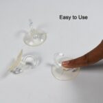 Transparent Rubber Vacuum Hangers for Bathroom, Kitchen, and Wall - Image 4