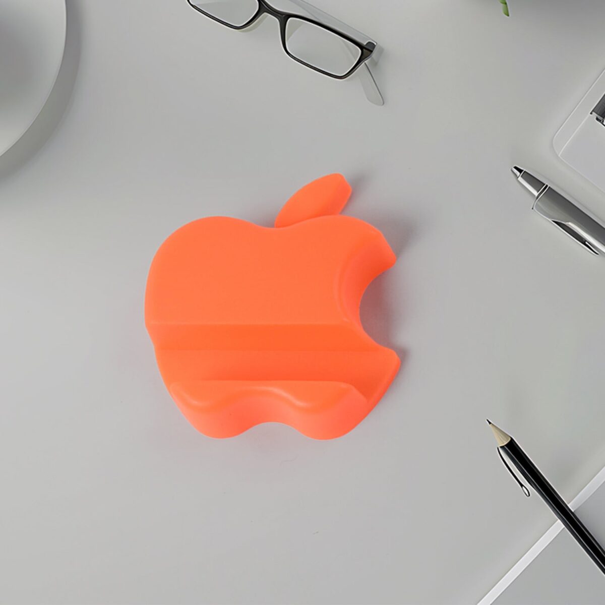 Apple-Shaped Plastic Mobile Phone Holder (1 pc & mix color) - Image 6