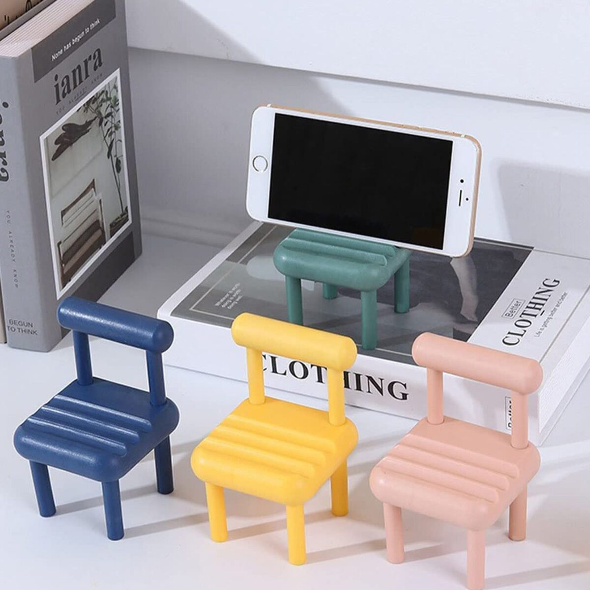 Mini Chair Mobile Phone Holder Ã¢â‚¬â€œ Portable & Stylish Stand for All Smartphones, Ideal for Desk & Office Use (1 Pc) - Image 7