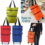Folding Cart Bags Trolley Shopping Bag For Travel Luggage - Image 4