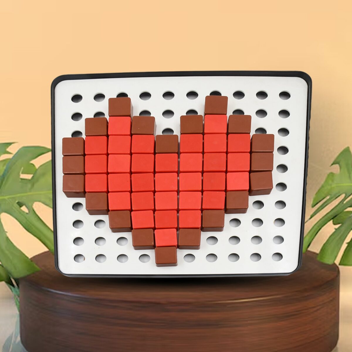 Pixel Cubes Toy for Children Early Education, Pixel Game Educational Board Games Board, Birthday Gift for Kids, Learning Math Toy, Brain Games, Math Puzzle (Approx 180 Cubes With Pixel Board & Book) - Image 3