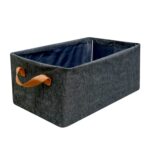 FOLDABLE STORAGE BOX HANDLES, COTTON AND LINEN STORAGE BINS AND BASKETS ORGANIZER FOR NURSERY, CLOSET, BEDROOM, HOME (45 Cm) - Image 4
