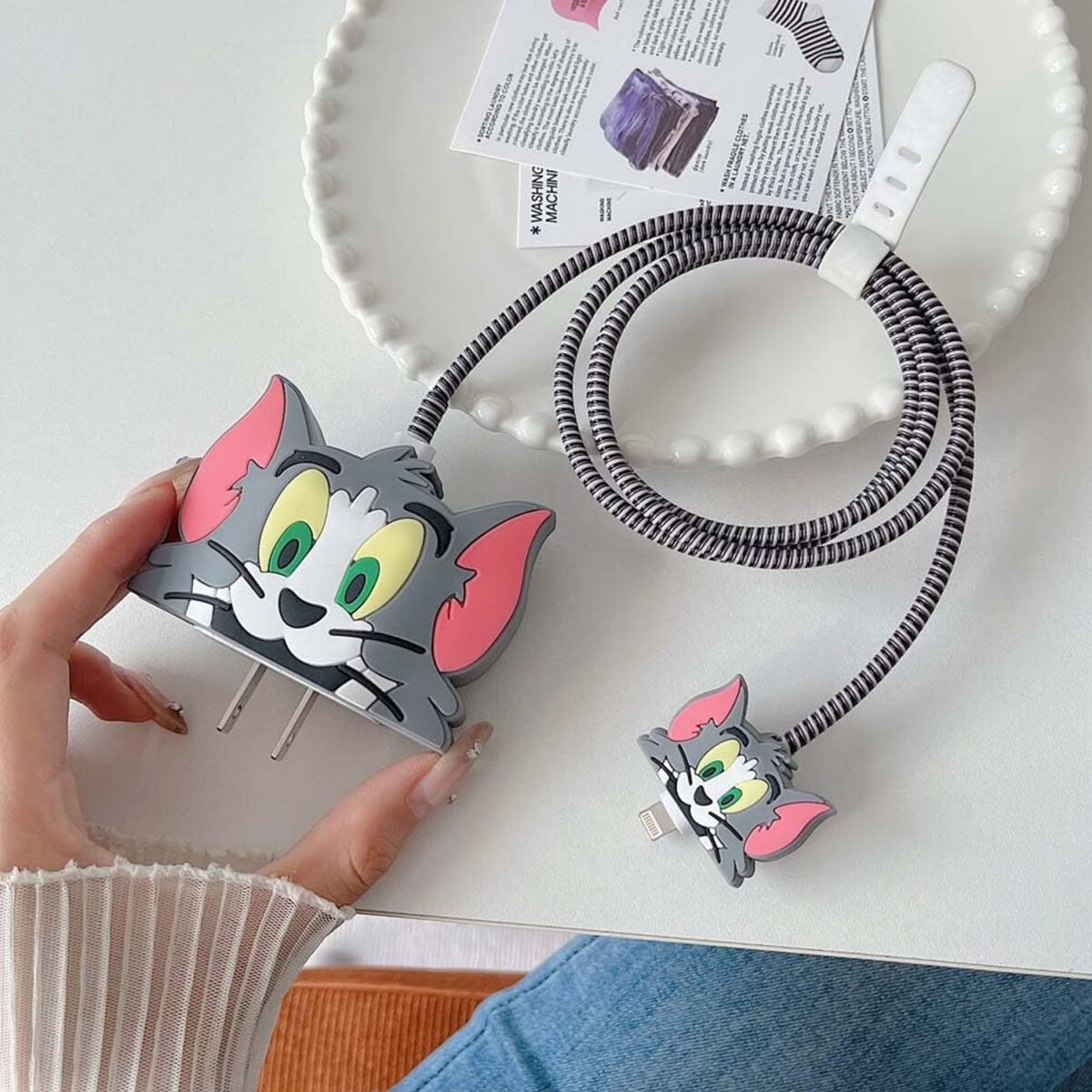 Cartoon Character Silicon Charger Case Cover For iP 18-20W (Mix Design / 1 Pc) - Image 5