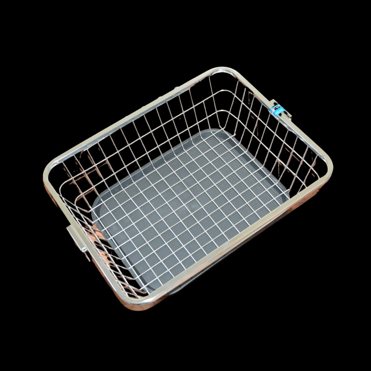 Dish Drainer Rack  With Drip Tray Stainless Steel Dish Drainer Rack with Drip Tray, Utensil Drying Stand for Kitchen Plate Rack Bartan Basket for Kitchen Utensils/Dish Drying Rack with Drainer/Bartan Basket/Plate Stand ( 57 x 45 x 19 cm) - Image 4