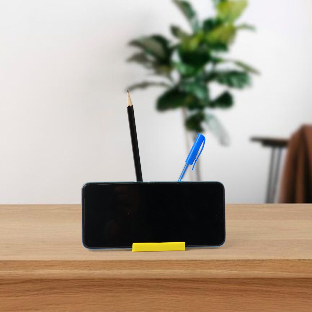 Multifunctional Plastic Mobile Phone Stand & Pen Holder (1 Pc & mix color) - Image 4