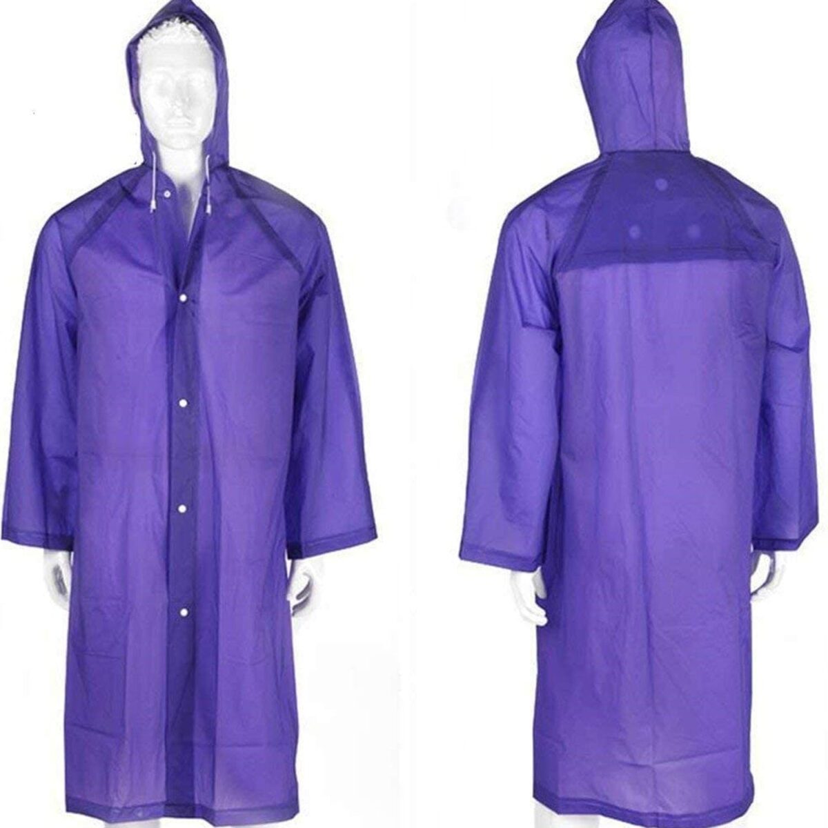 EVA Raincoat Protect Body Arms Legs, Waterproof Reusable Rain Poncho for Women Men Adult Kids Outdoor Traveling Eva Material Raincoat / Rain wear / Rain SuitÃ‚Â for Outdoor Accessory (1pc) - Image 3