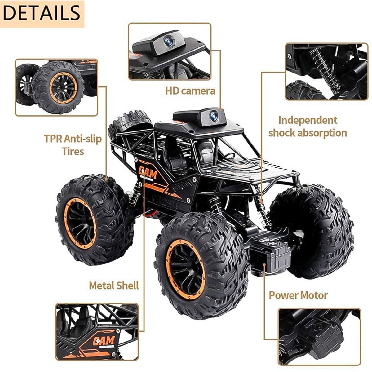 Remote Control Off-Road Truck with HD Camera - Image 4