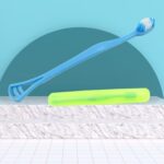 2-in-1 Soft Toothbrush & Tongue Cleaner for All Ages (1 Pc, With Cover) - Image 4