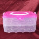 Double Layer 24 Grid Egg Storage Box for Egg Storage Container - Image 4