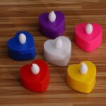 LED Tealights, Smokeless Plastic Decorative Candles (Pack Of 6 / Multicolor) - Image 3
