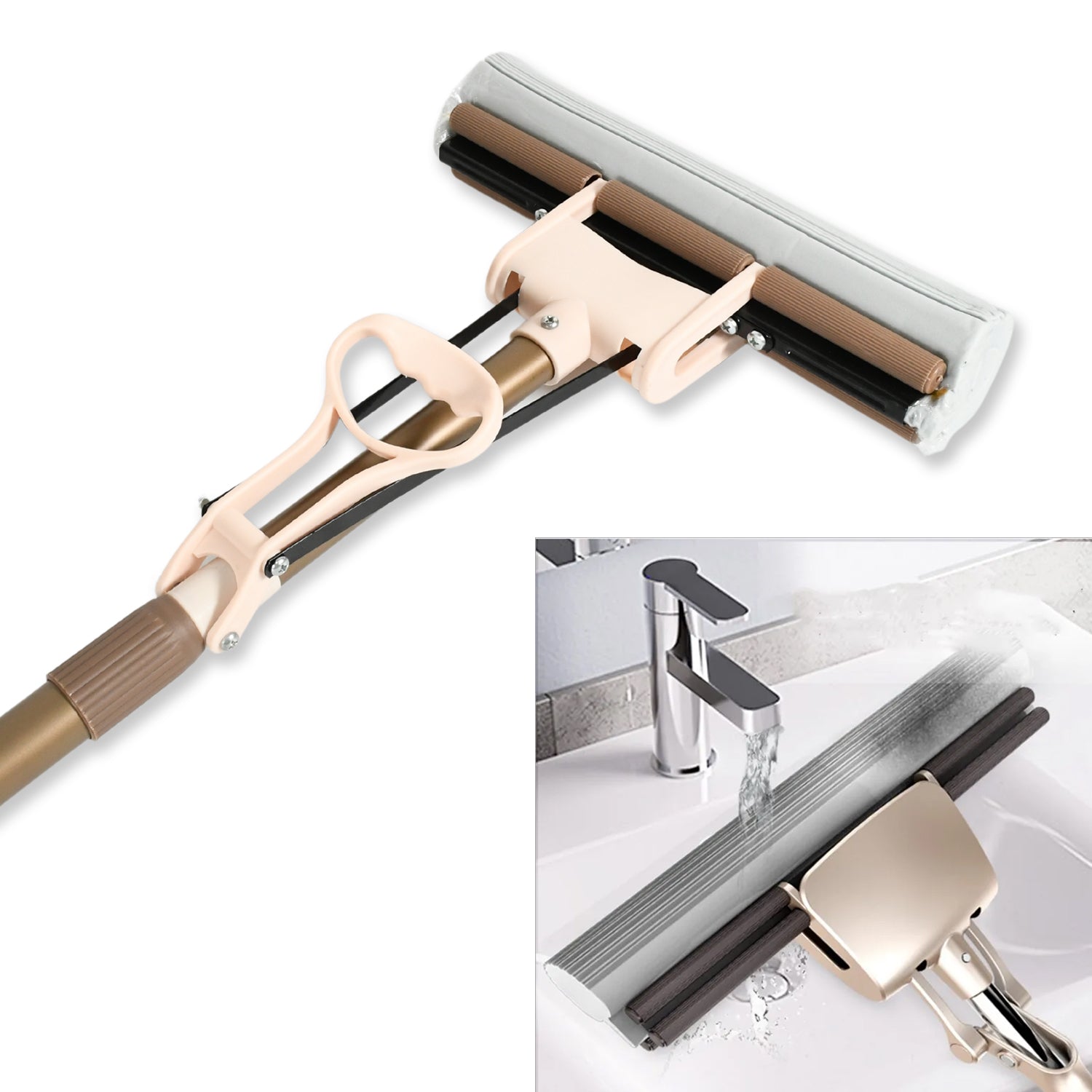 03_b0180d72-f6ee-47d6-8df3-c29ddee816f3.jpg Sponge Mop Super absorbent Sponge-head-self-cleaning miracle-mop - Image 5