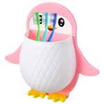 Penguin Storage Box, Adhesive Remote Case, Electric Toothbrushes Holder, Universal Controller Holder, Wall Nightstand, Office Plastic Wall Mount - Image 4