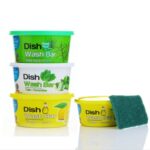 Fresh Mix Flavor Round Dishwash Bar With Super Scrubber Free Complete Dishwashing Solution, Tough Stains Remover (350 Gm) - Image 4