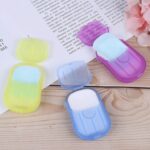 Travel Paper Soap Sheet with Mini Box (20 Sheets in a Pack Approx / Mix Color) - Image 6