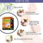 kinoki Cleansing Detox Foot Pads, Ginger & salt Foot Patch -10pcs (Free Size, White) - Image 6