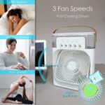 Portable Air Cooler Fan with 7-Color Light â€“ Personal AC Fan - Image 4