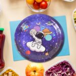 Round Plates Disposable Paper Plates  Happy Birthday, Gift (10 Pcs Set / Mix Design) - Image 5