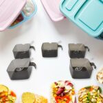 Rotating Spice Jars Vertical Rotatable Seasoning Box 5 Section / Tier With 5 Spoon (1 Set) - Image 4