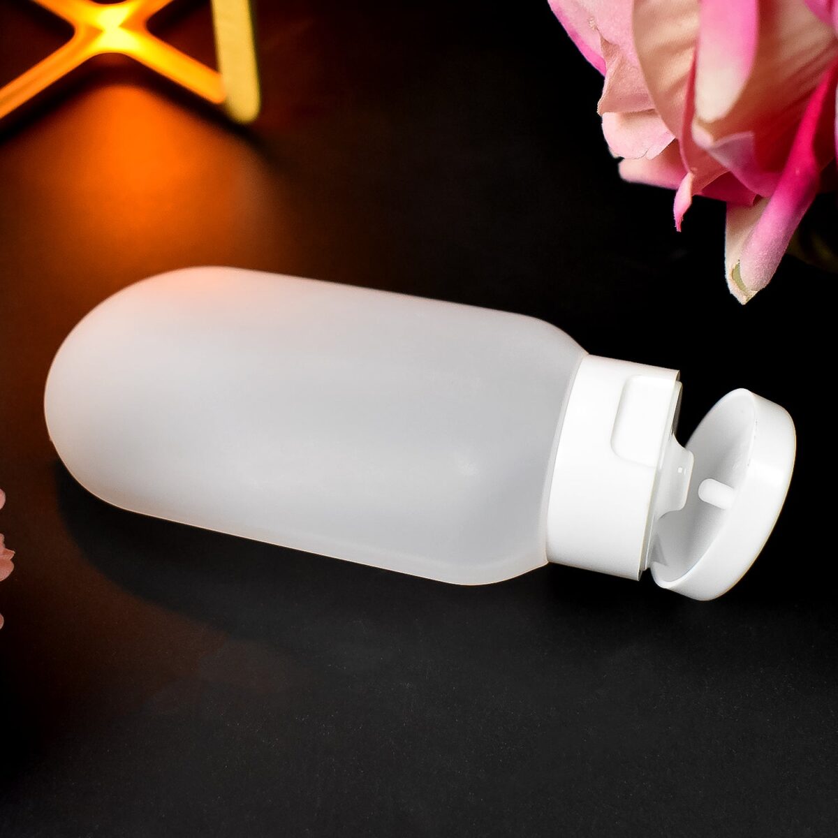 Small Plastic Travel Bottle Set, Travel Shampoo and Conditioner Bottles (1 Pc / 60 ML Approx / Mix Color) - Image 5