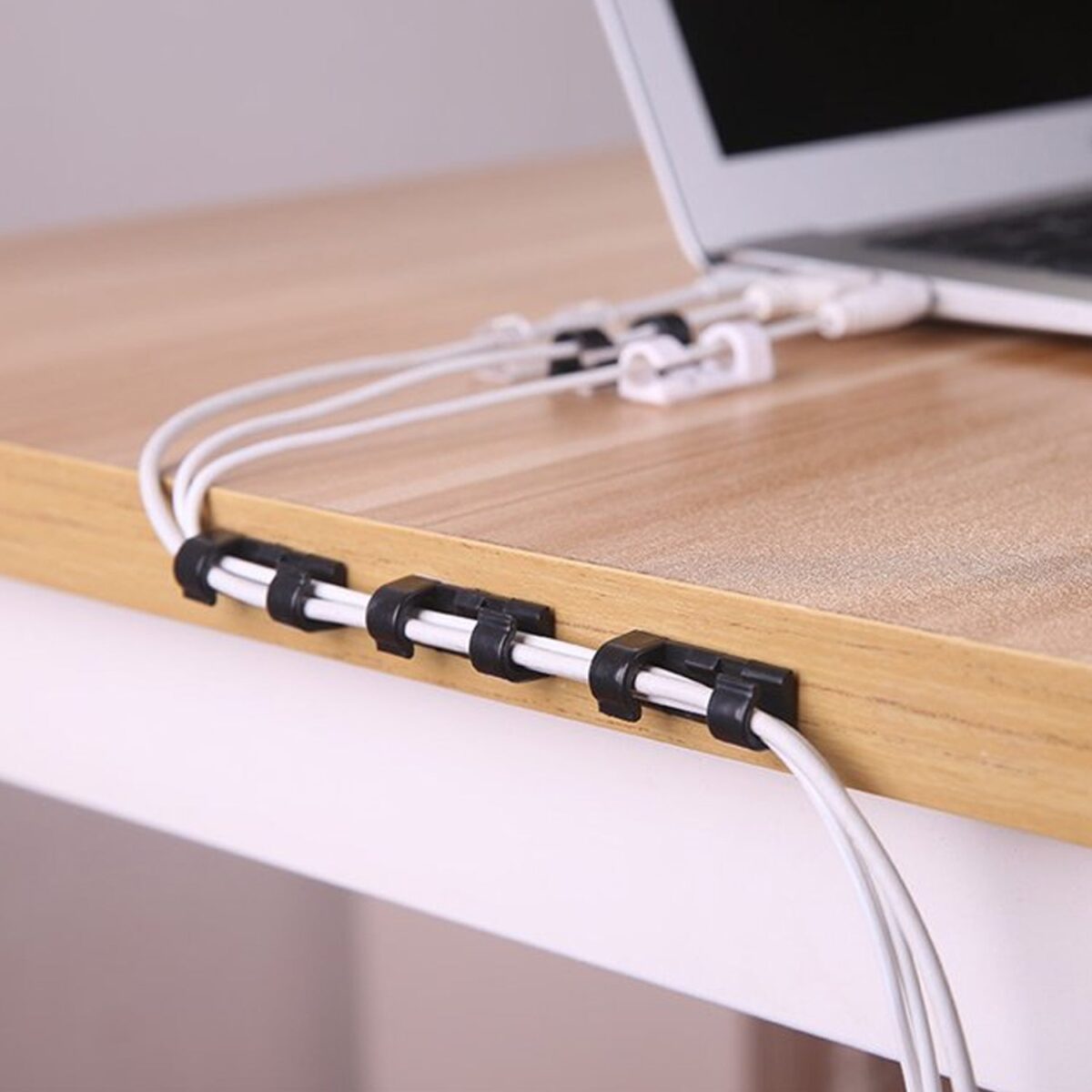 Plastic Cable Clips Ã¢â‚¬â€œ Strong Adhesive Wire Organizer for Home, Office & Car (20 Pcs) - Image 6