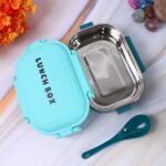 Insulated Testy Stainless Steel Leakproof Lunch Box With Spoon (1 Set) - Image 6