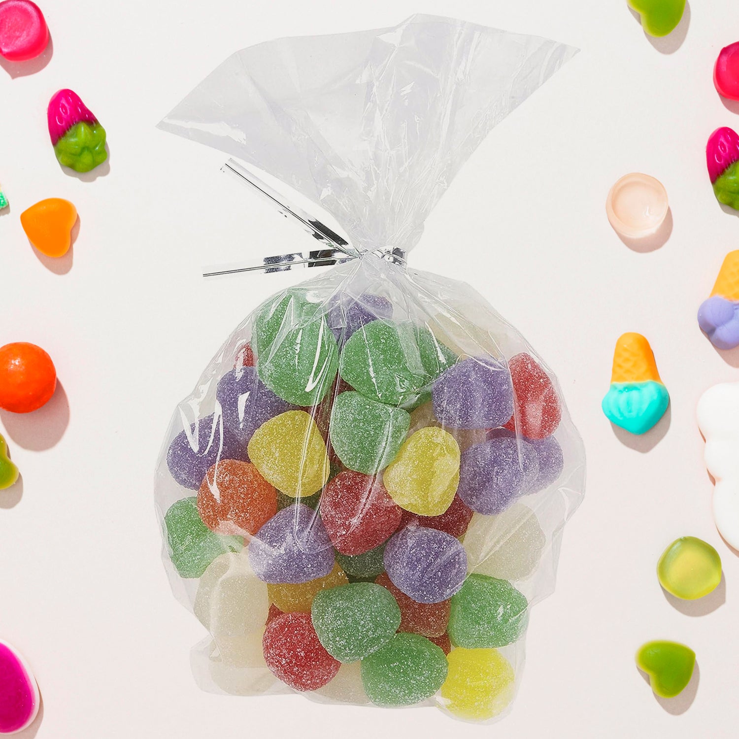03_c8a2c9a7-9202-4df4-8850-45604f848159.jpg Clear Cookie Bags, Gift Bag Clear Flat Treat Bags (25 Pcs Set) - Image 3