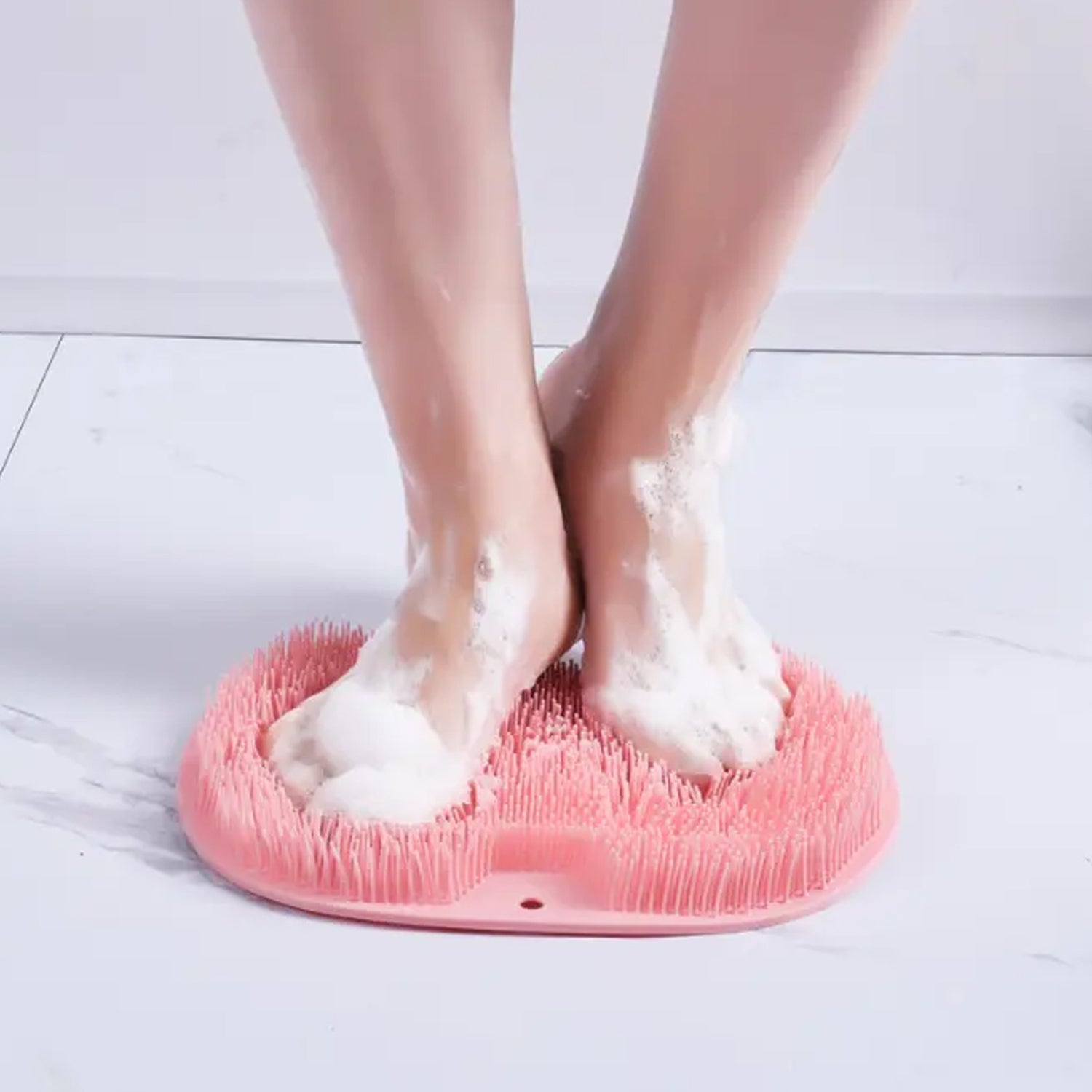 03_ca07591a-57ca-41d0-86c8-fa0b1e3eea8f.jpg Silicone Bath Massage Cushion ââ¬â Suction Cup Exfoliating Foot Scrubber & Mat - Image 3