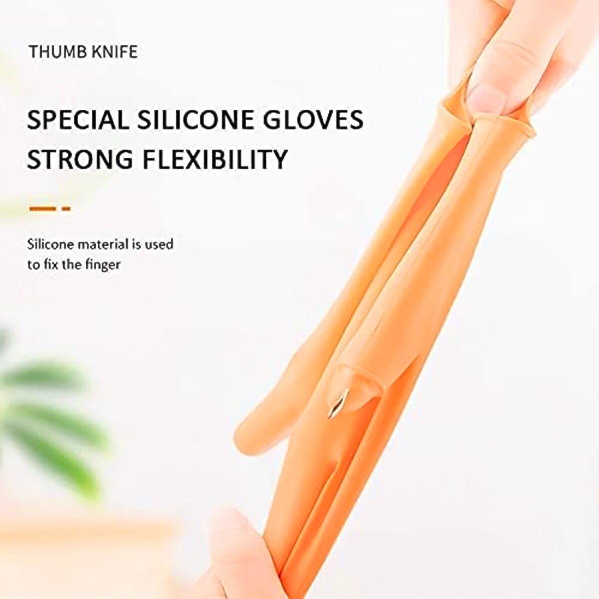 Gloves Silicone Thumb Knife Finger Protector Gears Cutting Vegetable Harvesting Knife - Image 4