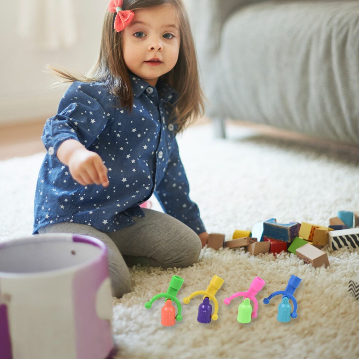 Bell Shape Pencil Top Promotional toys (1 Pc / Mix Colour & Design) - Image 4