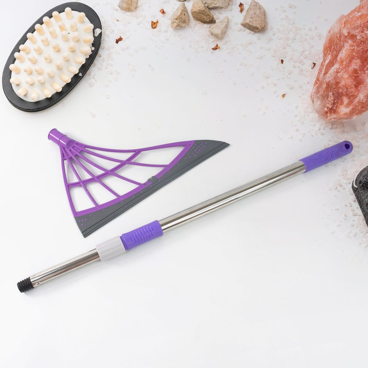 Durable Eco-Friendly Broom with Scraper - Image 12