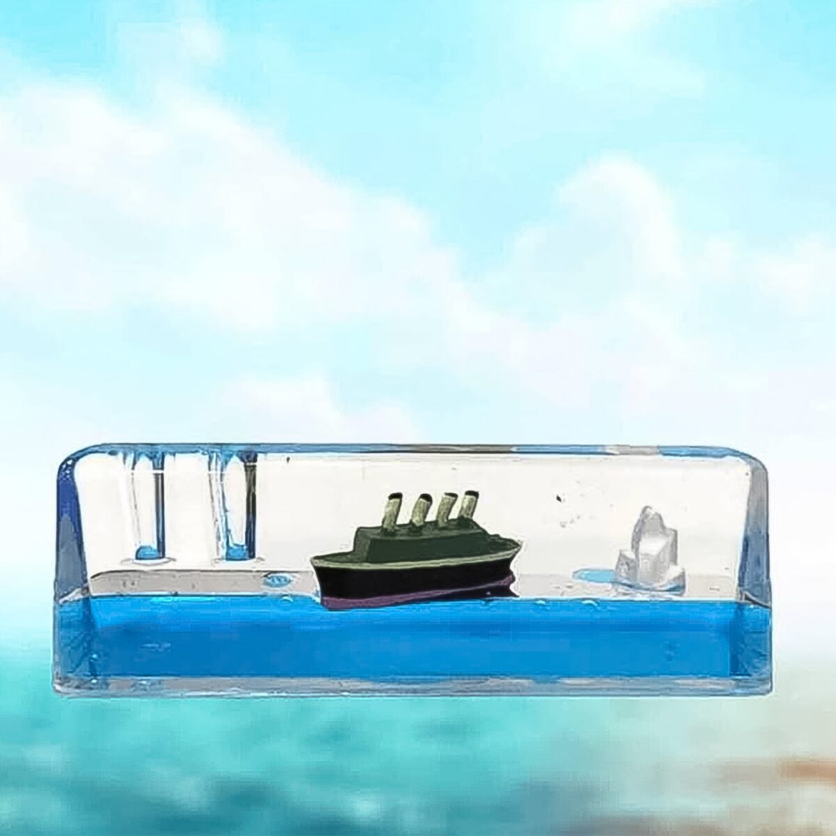 Car Interior Dashboard Decoration Floating Water Cruiser Ship (1 Pc) - Image 5