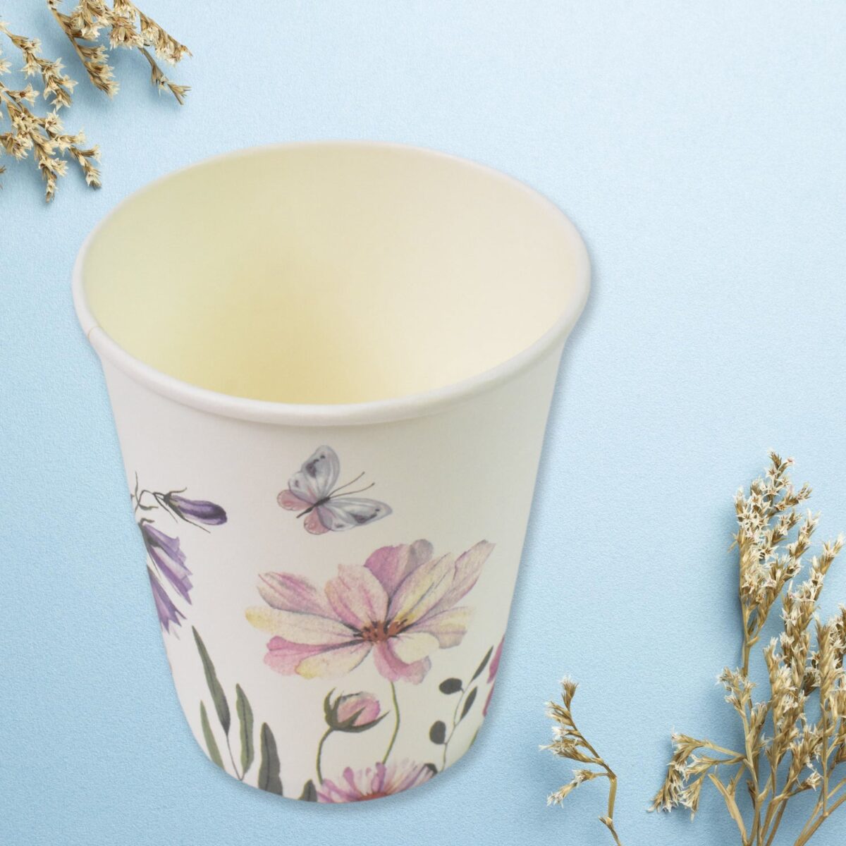 Disposable Paper Cups, Disposable Tea, Coffee Cups (24 Pcs Set / Mix Color & Design) - Image 4