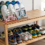 Multi-Function Drying Rack & Shoe Organizer â€“ Hanging Storage Shelf for Wardrobe & Closet, Shoe Stand & Holder (2 Pc Set) - Image 7
