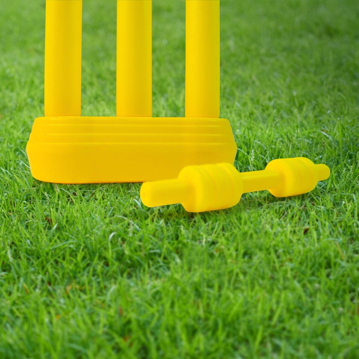 Small Cricket Kit for Boys & Girls, Cricket Set with 1 Cricket Bat, 1 Plastic Ball, Bails, 3 Stumps with Stand Base - Image 4