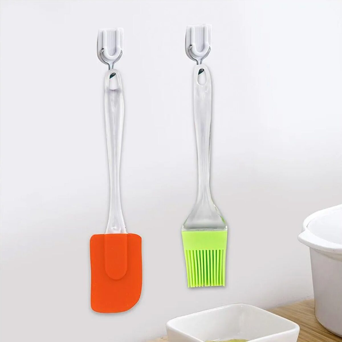2 in 1 Combo of Big Brush & Spatula Set (2 Pcs Set) - Image 1